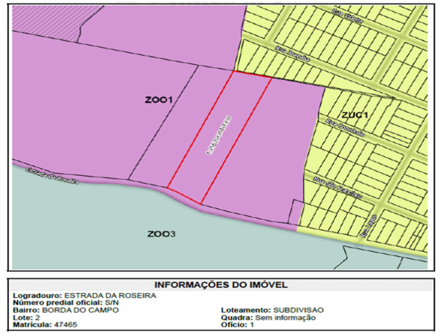 Imagem do imóvel IMOVEL:- O QUINHAO NO 02 (DOIS) COM A AREA DE 9.584,92 M2, COM AS SEGUINTES MEDIDAS E CONFRONTACOES: TENDO COMO MARCO