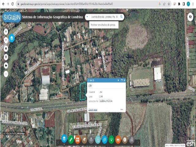 Lote 082 chacara no 04 (quatro), com area de 3.482,55 m2, subdivisao de parte do lote no 59 (cinquenta e nove)