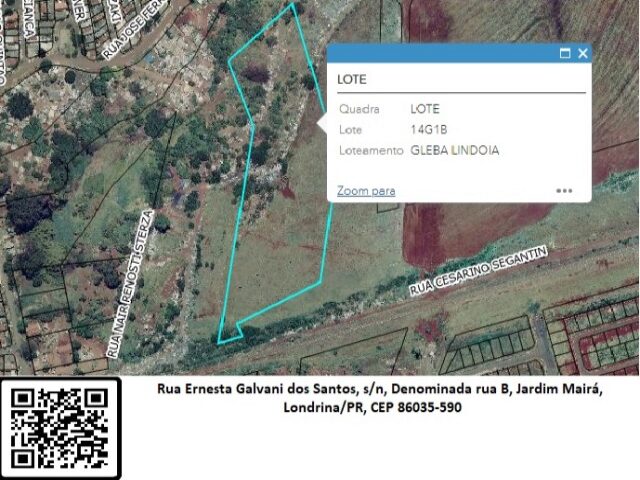 Lote 088 lote de terras no 14-g-1-b (quatorze-g-um-b) medindo a area de 30.834,96 metros quadrados