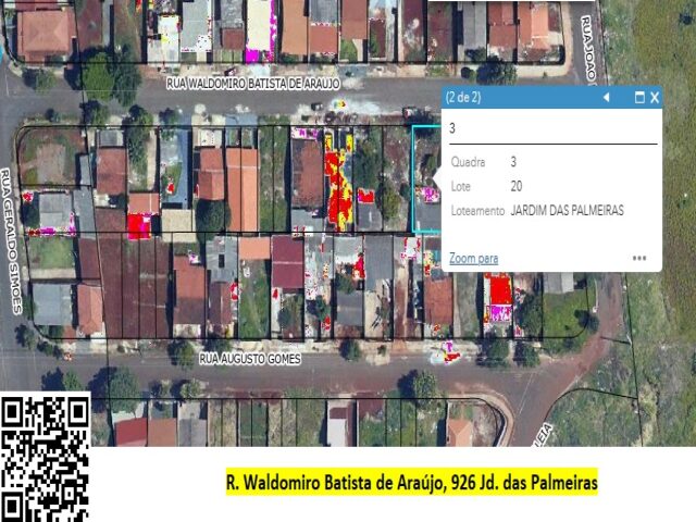 Lote 262 data de terras sob no 20 (vinte), da quadra no 03 (tres), medindo a area de 250,00 metros quadrados