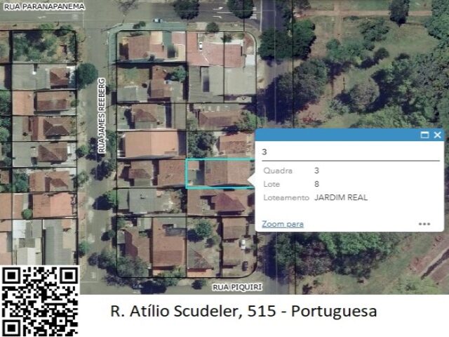 Imagem do imóvel DATA DE TERRAS SOB Nº 08, DA QUADRA 03, COM A ÁREA DE 330,00M² - RUA ATILIO SCUDELER, 856