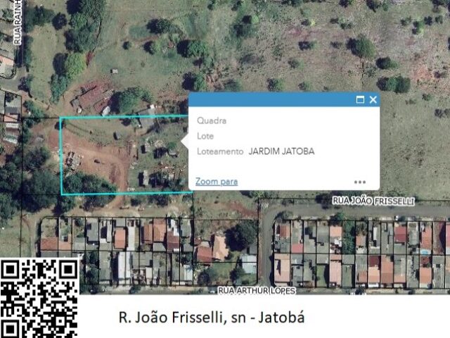 Imagem do imóvel ÁREA DENOMINADA RESERVA COM 5.776,10M² - RUA JOÃO FRISSELLI, S/Nº, ESQUINA COM RUA JOSE GONCALVES E RUA JOAQUIM GREGORIO MARQUES