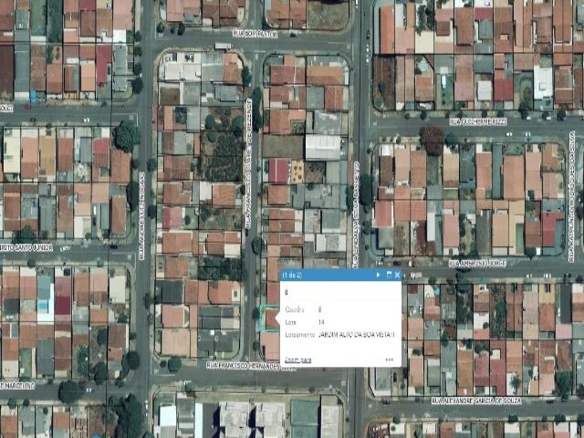 Imagem do imóvel LOTE DE TERRAS SOB Nº 14, DA QUADRA Nº 08, MEDINDO A ÁREA DE 286,00M² - RUA FRANCISCO CLARET DE REZENDE, 36