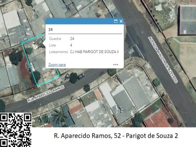Imagem do imóvel LOTE Nº 04, DA QUADRA Nº 24, COM A ÁREA DE 217,10M² - RUA APARECIDO RAMOS, 52