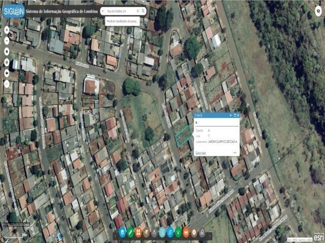 LOTE Nº 07, DA QUADRA Nº 06, COM A ÁREA DE 300,00M² - RUA DO FUTEBOL, S/Nº, localizado em Londrina - PR, bairro Jardim Olimpico