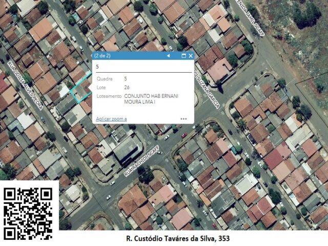 Imagem do imóvel DATA DE TERRAS SOB Nº 26, DA QUADRA Nº 05, MEDINDO A ÁREA DE 200,00M² - RUA CUSTODIO TAVARES DA SILVA, 353