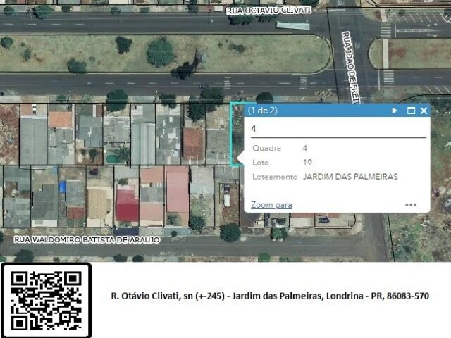 Imagem do imóvel DATA DE TERRAS SOB Nº 19, DA QUADRA Nº 04, MEDINDO A ÁREA DE 250,00M² - RUA OCTAVIO CLIVATI, S/Nº