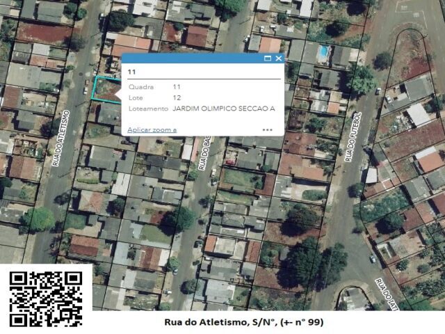Imagem do imóvel LOTE Nº 12, DA QUADRA Nº XI, COM A ÁREA DE 300,00M² - RUA DO ATLETISMO, S/Nº