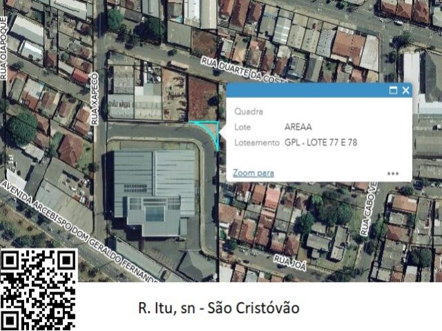 Imagem do imóvel AREA A, DE FORMATO IRREGULAR COM A ÁREA DE 118,21M² - ENTRONCAMENTO DAS RUAS JOANA DE SILVIO E RUA ITU
