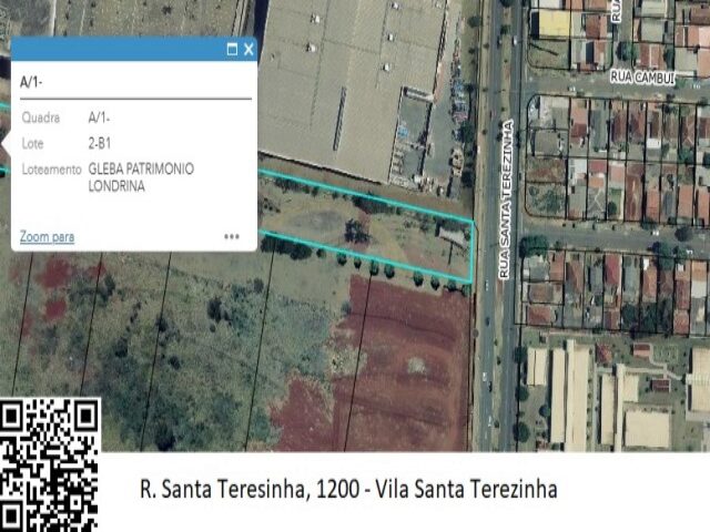 Imagem do imóvel LOTE DE TERRAS Nº A/1-2-B1-C5, COM ÁREA DE 12.801,76M² - RUA SANTA TEREZINHA, +- 1.200