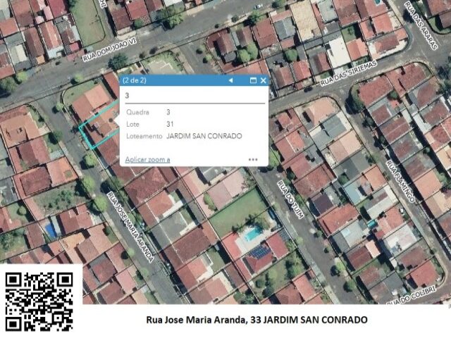 Imagem do imóvel DATA DE TERRAS SOB Nº 31, DA QUADRA Nº 03, MEDINDO A ÁREA DE 360,00M² - RUA JOSÉ MARIA ARANDA, 33