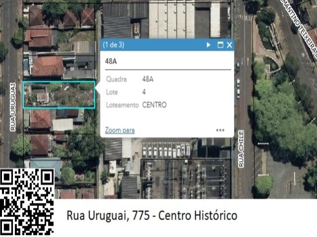 Imagem do imóvel DATA TERRAS N° 04, DA QUADRA N° 48-A, COM A ÁREA DE 460,00M² - RUA URUGUAI, 775