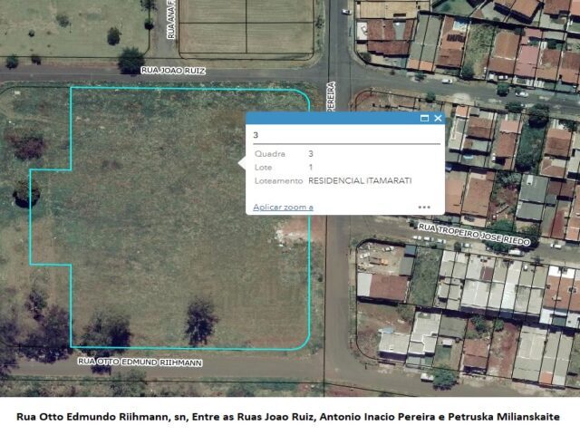 Imagem do imóvel QUADRA Nº 03, COM A ÁREA DE 10.320,20M² - RUA OTTO EDMUNDO RIIHMANN, S/Nº
