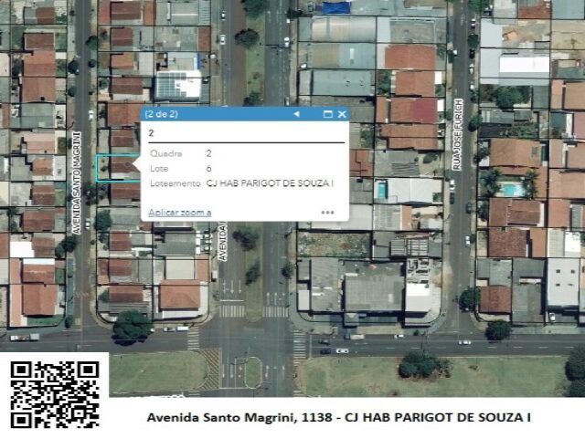 Imagem do imóvel DATA DE TERRAS SOB Nº 06, DA QUADRA Nº 02, COM A ÁREA DE 200,00M² - AVENIDA SANTO MAGRINI, 1138