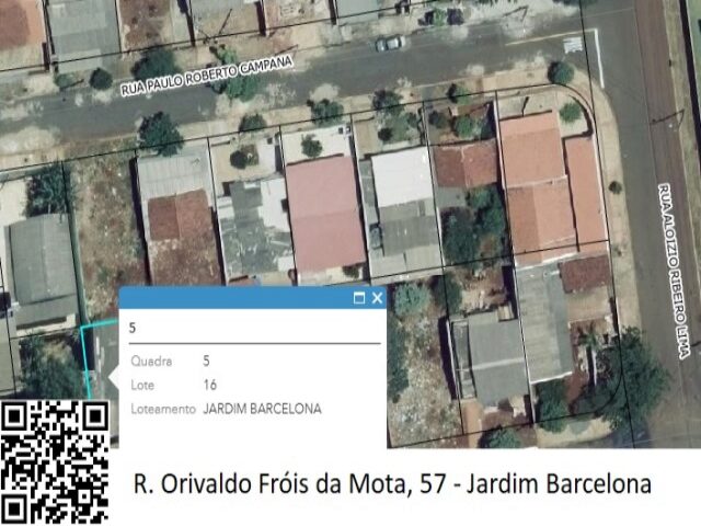 Imagem do imóvel DATA DE TERRAS SOB Nº 16, DA QUADRA Nº 05, COM A ÁREA DE 200,00M² - RUA ORIVALDO FROIS DA MOTA, 57