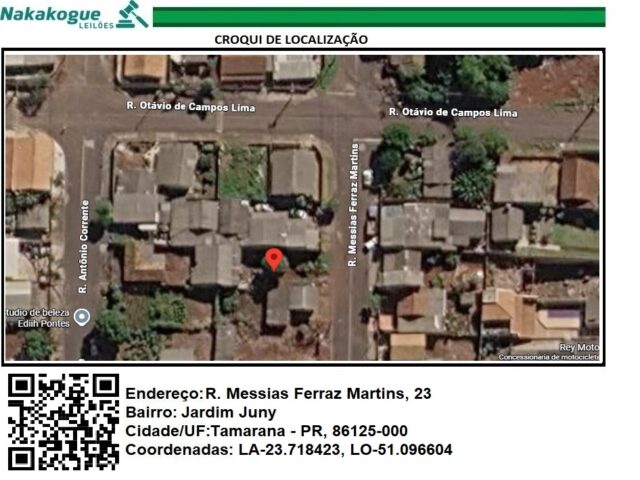 Imagem do imóvel DATA DE TERRAS Nº 03, DA QUADRA Nº 12, COM A ÁREA DE 250,00M² - RUA SEBASTIÃO DE MOURA TRESSE, 23