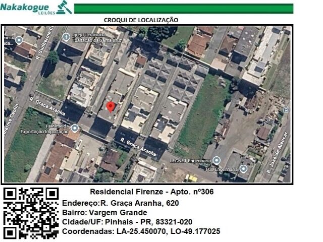 Imagem do imóvel DIREITOS QUE O EXECUTADO POSSUI SOBRE O APARTAMENTO NO 306 (TREZENTOS E SEIS), DO RESIDENCIAL FIRENZE, DO TIPO F