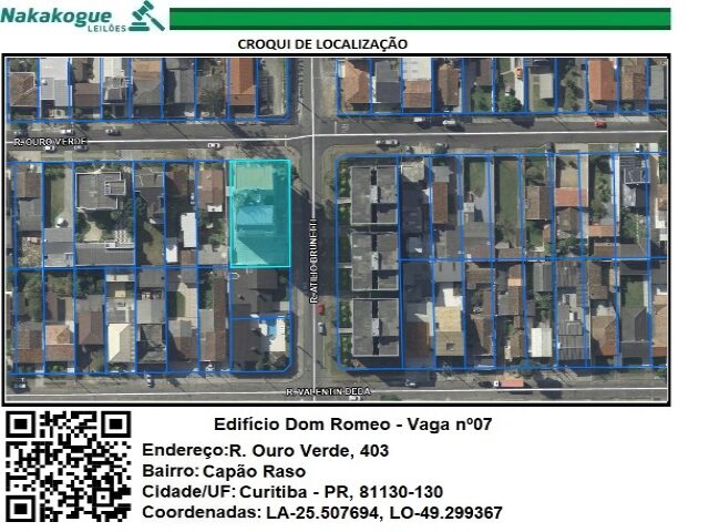Imagem do imóvel VAGA DE ESTACIONAMENTO NO 7 (SETE), DO TIPO GI, LOCALIZADA NO SUBSOLO, DO EDIFICIO DOM ROMEO