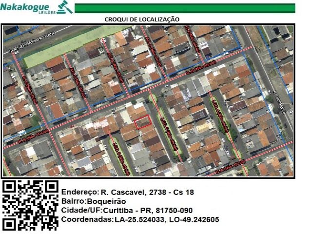 Imagem do imóvel CASA 18 DO CONJUNTO XIII, PARTE INTEGRANTE CONJUNTO RESIDENCIAL ACUCENA I, LOCALIZADO A RUA CASCAVEL, BAIRRO BOQUEIRAO